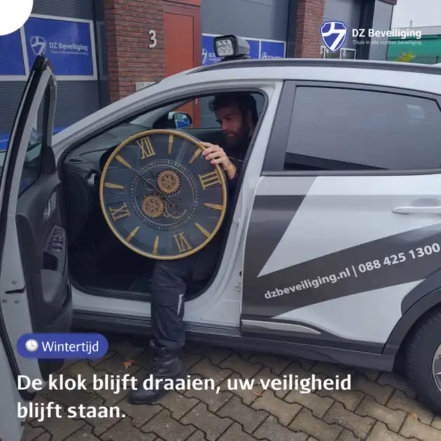 π De klok gaat een uur terug, maar wij blijven vooruit DZ Beveiliging