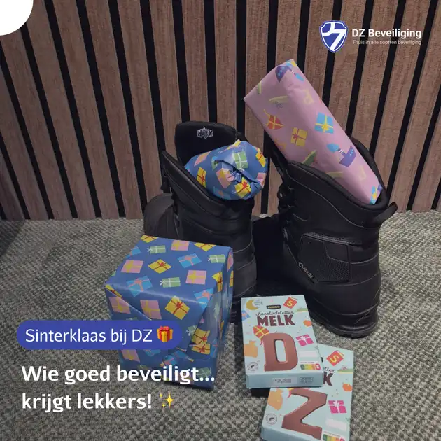 🍫Zelfs Sinterklaas weet: wie goed beveiligt, krijgt lekkers in zijn schoen! DZ Beveiliging