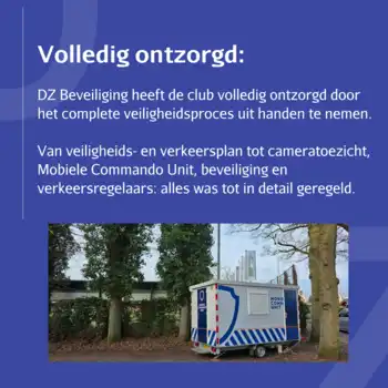 🏟️ Van veiligheidsplan tot uitvoering: HSC`21 volledig ontzorgd tijdens bekeravond DZ Beveiliging